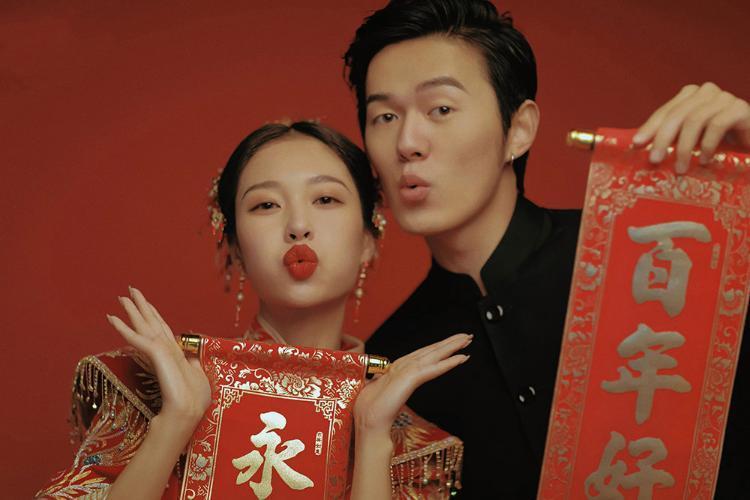 石家庄婚纱照,中式喜嫁风结婚照,中式喜嫁婚纱照