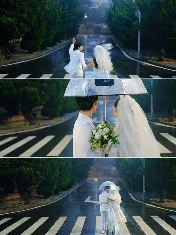 <浪漫雨夜>都市丽人婚纱摄影