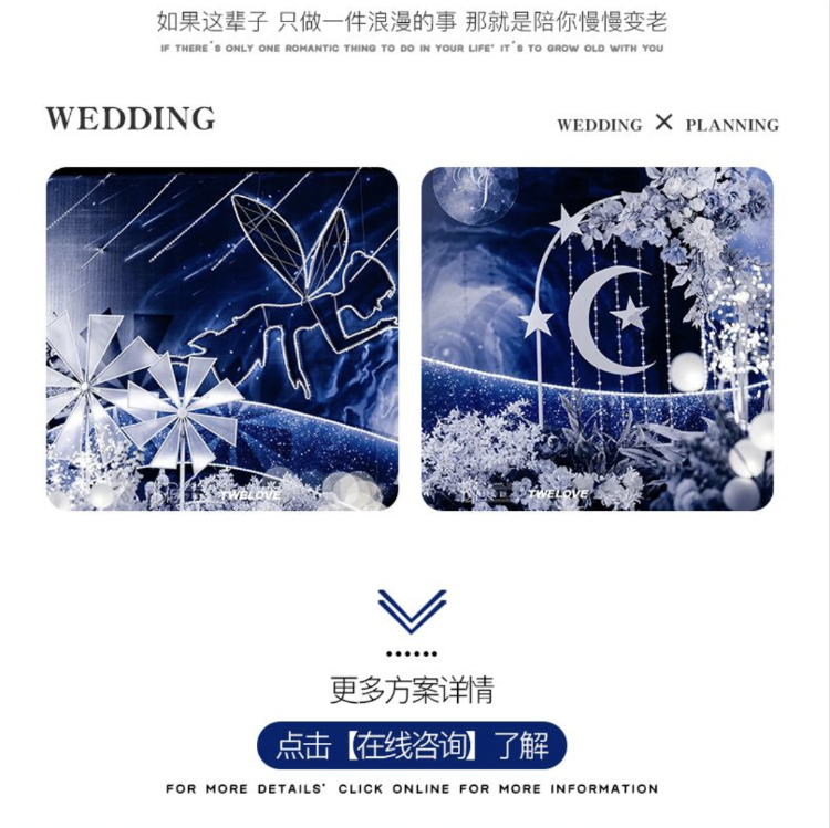 白纱糖婚礼定制--星空小场