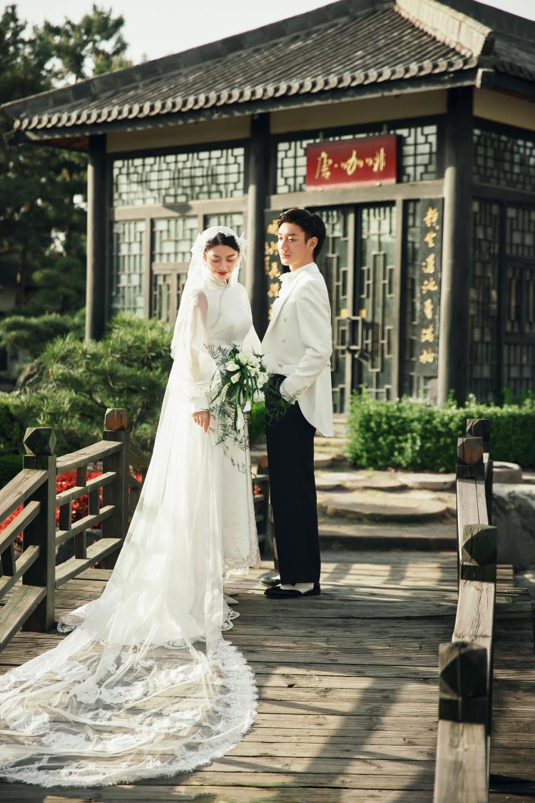 中式典雅 | 被民国风中式园林婚纱照惊艳到了